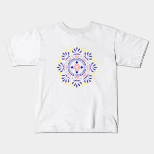 Floral boho pattern 2 Kids T-Shirt